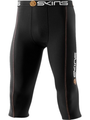Skins Snow Thermal Mens Black/Orange 3/4 Tights - termální kompresní kalhoty - jen vel. XS