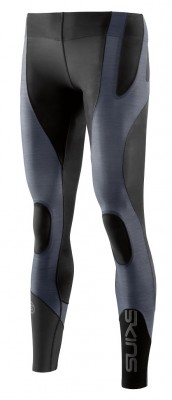 SKINS K-PROPRIUM Womens Compression Long Tights Charcoal/Black  - kompresní kalhoty 
