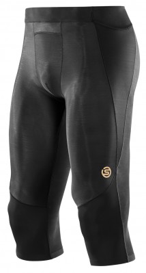 Skins A400  Black Mens 3/4 Tights - kompresní kalhoty