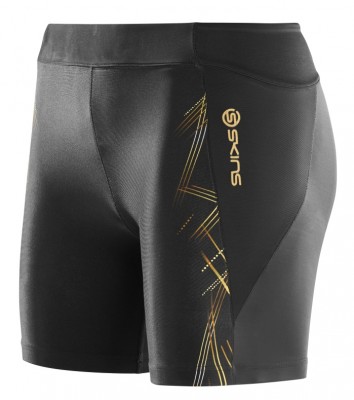 Skins A400 Womens Gold Shorts - kompresní šortky