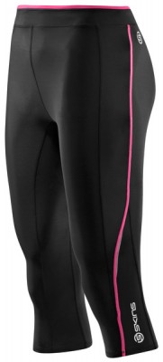 Skins Bio A200 Womens Black/Pink 3/4 Tights - kompresní kalhoty - pouze vel. XS