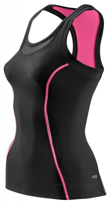 Skins Bio A200 Womens Black/Pink Racer back top