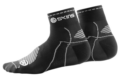 Skins Performance Socks Quarter Length Black