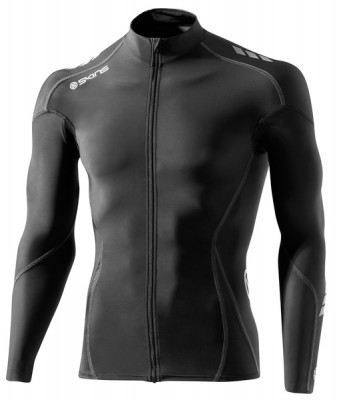 Skins Cycle Mens Black/Grey Compresn L/S Jersey - pouze vel. S