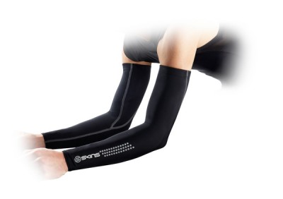 Skins Cycle Essentials Compression Black/Grey Arm Sleeves