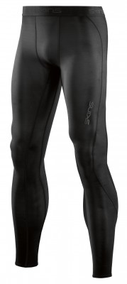 Skins DNAmic Mens Long Tights Black/Black - kompresní kalhoty - jen vel. M