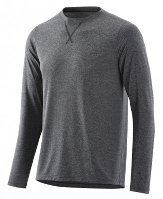 SKINS Activewear Avatar Mens Top Long Sleeve Round Neck Black/Marle - pouze vel."S"