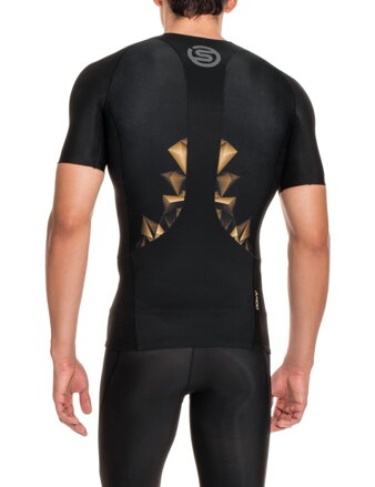 Skins A400  Mens Black Top Short Sleeve