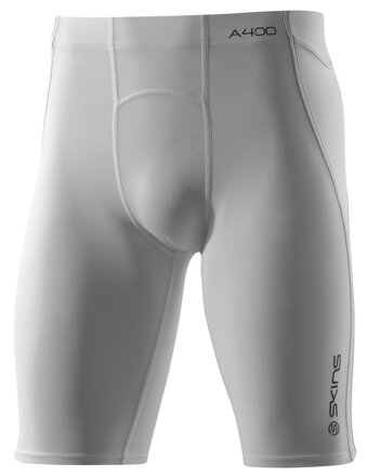 Skins Bio A400 Mens White Half Tights