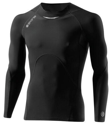 Skins Bio A400 Mens Black/Charcoal Top Long Sleeve