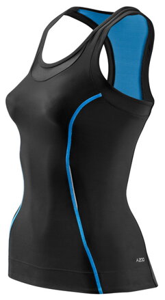 Skins Bio A200 Womens Black/Blue Racer back top - pouze vel. XS