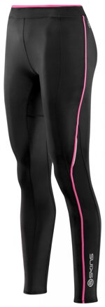 Skins Bio A200 Womens Black/Pink Long Tights  - kompresní kalhoty - pouze vel. S
