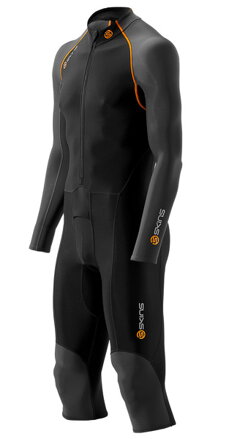 Skins Bio S400 - Thermal Mens Black/Graphite/Orange All-in-one - jen vel. XS