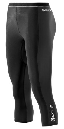 Skins Bio S400 - Thermal Womens Black/Graphite/White 3/4 Tights - kompresní termální kalhoty