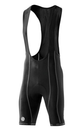 Skins Cycle PRO Mens Black/Grey Bib Shorts - pouze vel. S