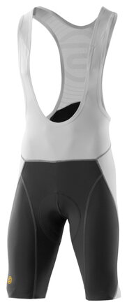 Skins Cycle  Mens White/Grey Compression Bib Shorts - pouze vel. S