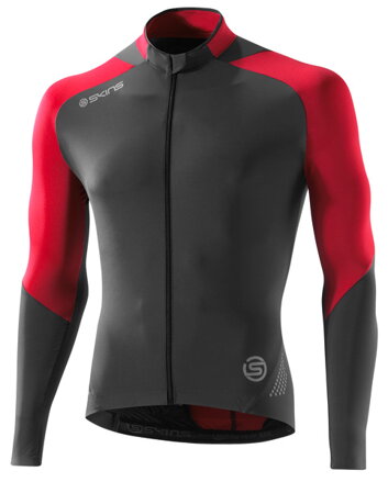 Skins Cycle Mens Red/Grey L/S Jersey