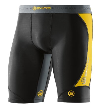 Skins DNAmic Mens Half Tights Black/Citron