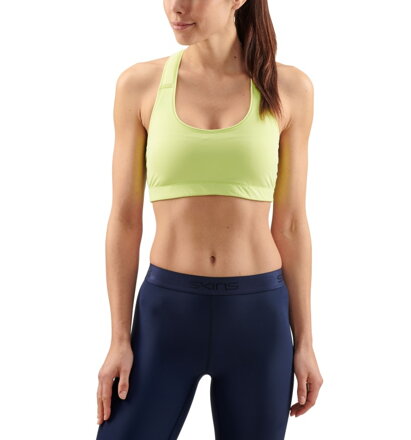 Skins DNAmic FLUX Sports Bra Fluro Apple
