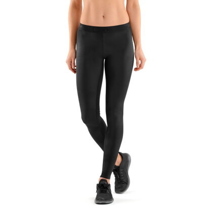 Skins DNAmic Womens Long Tights Black/Black - kompresní kalhoty