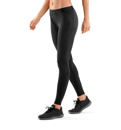 Skins DNAmic Womens Long Tights Black/Black - kompresní kalhoty