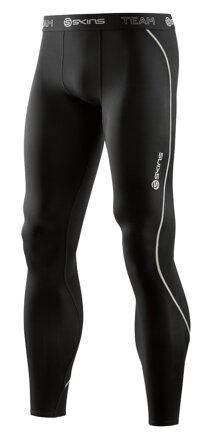 Skins DNAmic Team Mens Long Tights Black - kompresní kalhoty