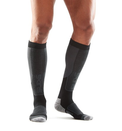 Skins Essentials Mens Comp Socks Active Thermal Black/Pewter