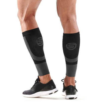 Skins Essentials Seamless Unisex Calftights Black/Pewter