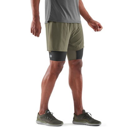 SKINS K-PROPRIUM Men's Compression Superpose Half Tights Utility/Black