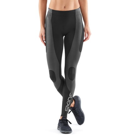 SKINS K-PROPRIUM Womens Compression Long Tights Black/Charcoal - kompresní kalhoty 