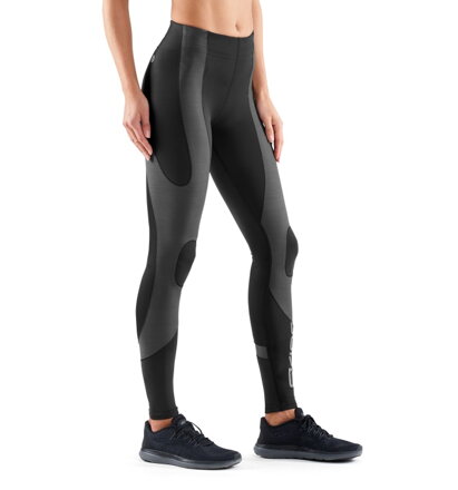 SKINS K-PROPRIUM Womens Compression Long Tights Black/Charcoal - kompresní kalhoty 