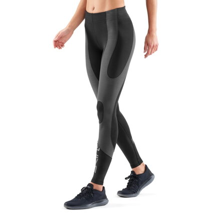 SKINS K-PROPRIUM Womens Compression Long Tights Charcoal/Black - kompresní  kalhoty