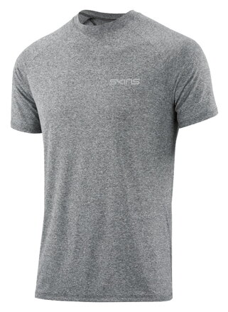 SKINS Activewear Bergmar Mens Active Top S/S Round Neck Charcoal/Marle