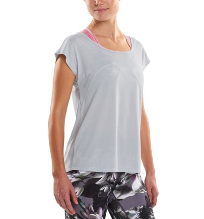 SKINS Plus Code Cap Womens S/S Top Sora/Marle