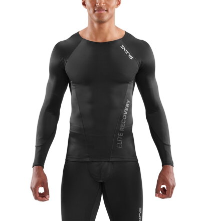Skins Bio RY400 (DNAmic Elite) Mens Black Top Long Sleeve - pouze vel. L