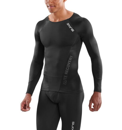 Skins Bio RY400 (DNAmic Elite) Mens Black Top Long Sleeve - pouze vel. L