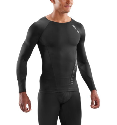 Skins Bio RY400 (DNAmic Elite) Mens Black Top Long Sleeve - pouze vel. L