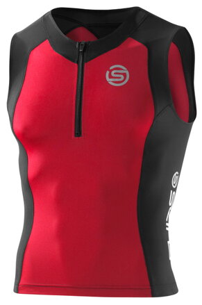 Skins TRI 400 Mens Black/Red Top Sleeveless - pouze vel. S