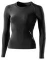 Skins A400 Womens Black/Silver Top Long Sleeve