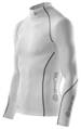 Skins Bio A200 Mens White Thermal L/S Mck Neck - termální kompresní triko