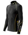 Skins Bio A200 Mens Black/Yellow  Therml L/S Mck Neck  - termální kompresní triko