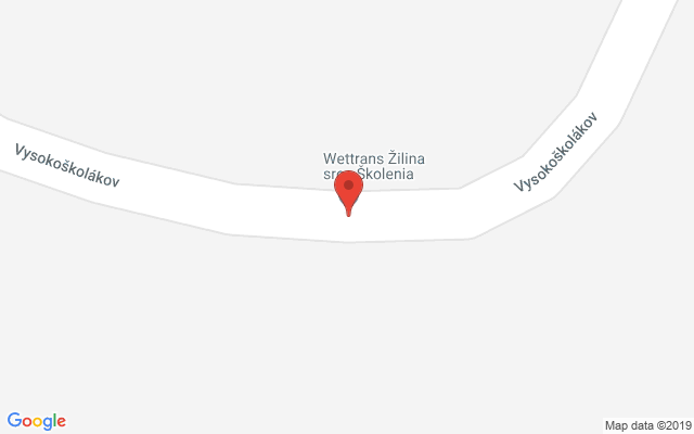 Google map: Vysokoškolákov 8069/52, 010 08 Žilina